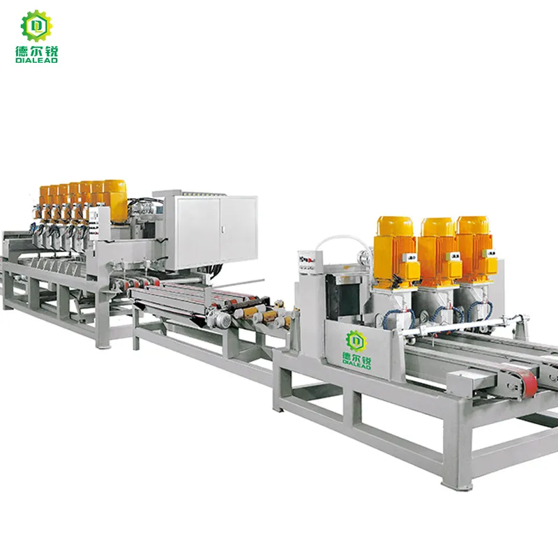 Ligne de production automatique pour machine de découpe de bord de dalle Machine de découpe manuelle automatique de bord de carreaux de dalle de scie de pierre de marbre de granit